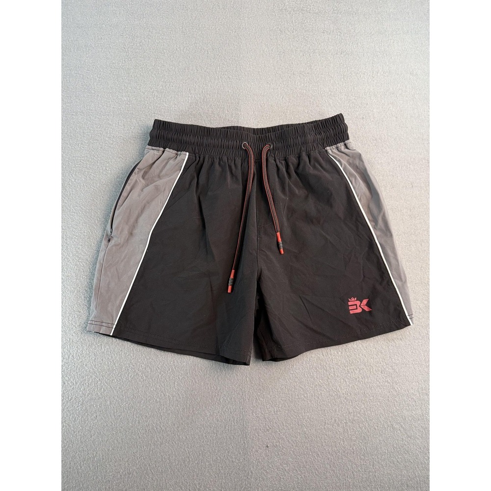 Brokig Shorts Mens XL Black Colorblock Athletic 5 Inseam‎ Elastic Waist Running